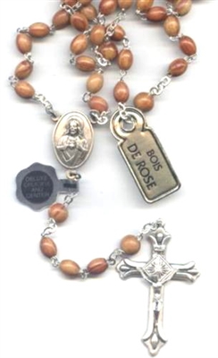 Genuine Rosewood Bead Rosary 215