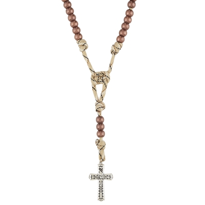 Desert Tan Military Rosary D1955