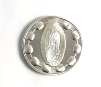Guadalupe Silver or Gold Pocket Rosary Coin
