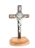 Olive Wood Saint Benedict Standing Crucifix SB120BOL