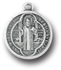 Saint Benedict Large Silver Medal 1078