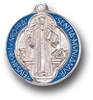 Saint Benedict Large Enamel Inlay Medal 1089