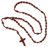 Brown Neck Cord Rosary