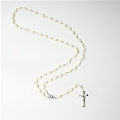 Large Italian Made Luminous Bead Rosary