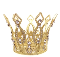 Large Rhinestone Gold Crown For Statue