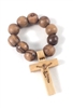 Large Olive Wood Bead Finger Rosary