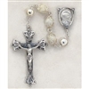 Genuine Mother Of Pearl All Capped Bead Rosary