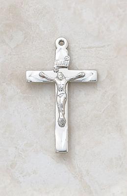 1 1/2 Inch Sterling Crucifix