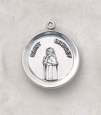 Sterling Silver Patron Saint Bridget Medal SS529-208