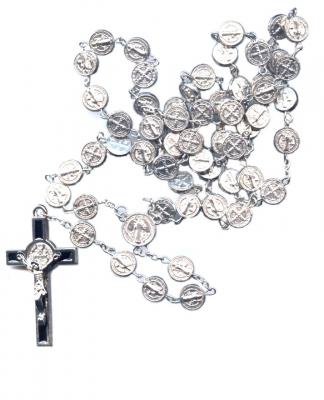 All Metal St. Benedict Rosary