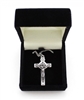 Pewter Chain Crucifix with Jerusalem Relic CRS3000