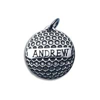 Golf Ball Circle Charm