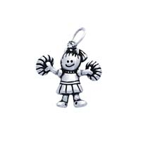 SE Large 3D Character Charm - Cheerleader