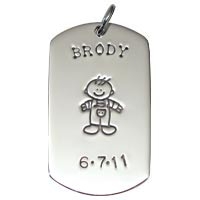 SE Large Dogtag - Full Character Boy