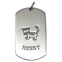 SE Large Dogtag - Full Character Cat