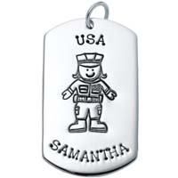 SE Large Dogtag - Combat Girl