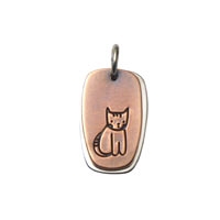 Stripe Cat Life Charm