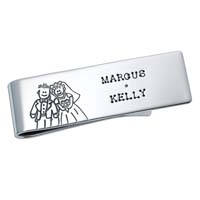 Money Clip - Groom and Bride