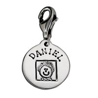 Small Circle Latch Charm Family Father