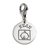 Small Circle Latch Charm Family Infant