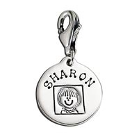 Small Circle Latch Charm Family Mother