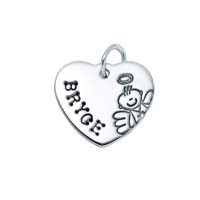 Small Heart Charm - Male Angel