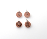 Tiny Little Charm - Copper Circle