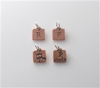 Tiny Little Charm - Copper Square