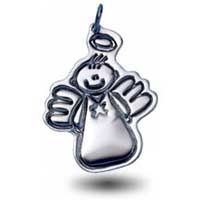 X-Large Outline Charm - Male Angel