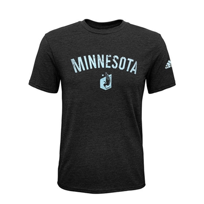 Minnesota United FC Black Heathered Tee -AS Only