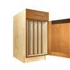 1 door and 1 drawer base cabinet with TRAY DIVIDERS