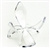 Acrylic Tulip Reversible 2" Egg Stand