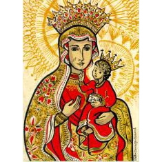 Christmas Greeting Card, Our Lady of Czestochowa