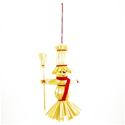 Decorate your home with a little bit of Polish folk art. These straw decorations are made entirely by hand by a single family from the Lublin area where ornaments made of straw is an old tradition. Colors vary