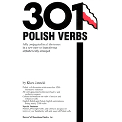 The most commonly used Polish verbs are listed alphabetically, one verb per page, and fully conjugated in a table format. Other helpful features for both language students and travelers include English-Polish and Polish-English verb indexes listing nearly
