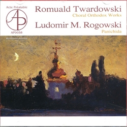 This record is a presentation of sacral music of two Polish composers - Romuald Twardowski and Ludomir M. Rogowski.  The above fact would not be extraordinary if the works were not...orthodox church music.