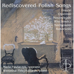 From the rich treasury of the vocal lyric of the 19th and 20th century we have chosen 25 quite unknown and rarely performed songs, composed by Polish composers whose work was in some way connected to Poznan, our home town.
