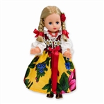 This doll, dressed in a traditional Goral outfit, wonderfully crafted and fun to collect. Costumes are hand made, so costume and colors can vary.