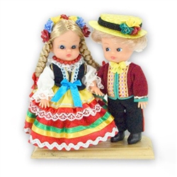 Lublin Pair Baby Style Dolls - Small