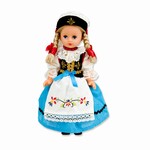 This doll, dressed in a traditional Kaszub outfit, wonderfully crafted and fun to collect.