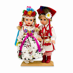 Krakow Wedding Pair Baby Style Dolls - Large