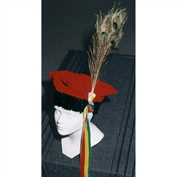 Krakowiak Hat With Peacock Feather