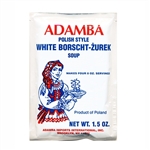 Adamba Polish Style White Borsch-Zurek Soup is delicious and easy to make.  Instructions in Polish and English.