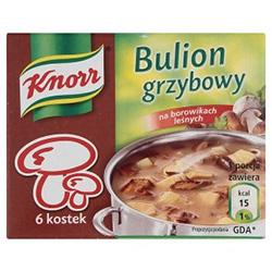 The soups, gravies, meat and sauerkraut dishes made with these bouillon cubes taste just like those using dried Polish mushrooms that you have to rehydrate (soak) and cook. They can also be used to enhance the flavor of those rather bland-tasting fresh mu