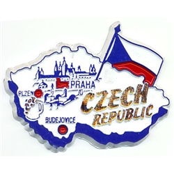 Map of Czech Republic Magnet