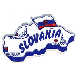 Map of Slovakia Magnet