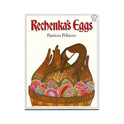 Russian Easter tale. A warm tale of love and and the unexpected showing that miracles really can happen. Babushka, known for her exquisite hand-painted eggs, finds Rechenka, a wounded goose, and takes her home. When she's ready to try her wings again, Rec