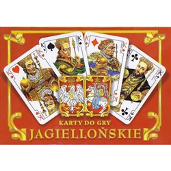 Made in Krakow by Poland's finest card maker - Trefl.  This two deck set features royalty from Poland's historic Jagiellonian dynasty, founders of Poland's oldest university in Krakow.  The back side of the card features The Polish Eagle and The...