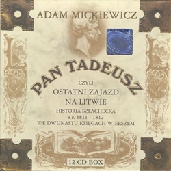 Pan Tadeusz, Audio Book, Polish language, 12 Compact Disc Set