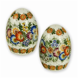 Opole Hand Painted Porcelain Salt and Pepper Shakers
